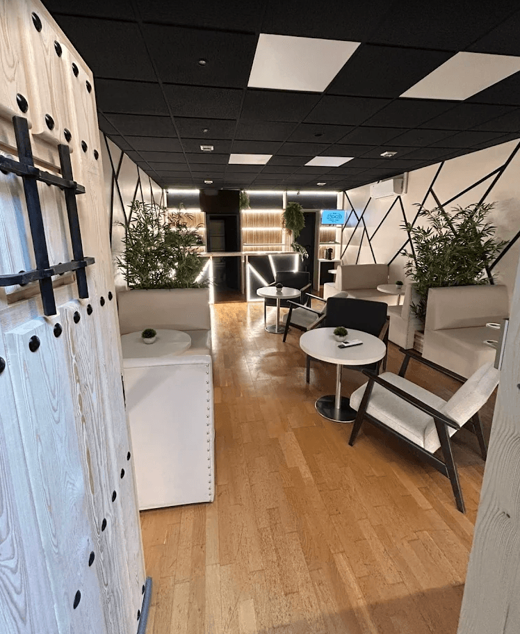 Mediterranean sunset over Marbella coastline